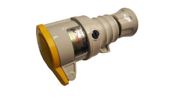 Yellow Female 16A 4 Pin Socket 110V