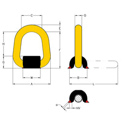 YOKE Weld-On Lifting Point