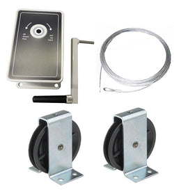 AG100 - 100kg Hand Winch- Kits for - Clothes/Washing lines, Fitness Equipment, Chandeliers - plus many others