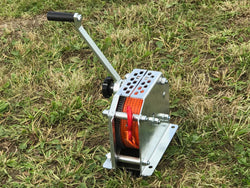Trailer Winch 3T Horizontal Mount with Hook & 8m Webbing