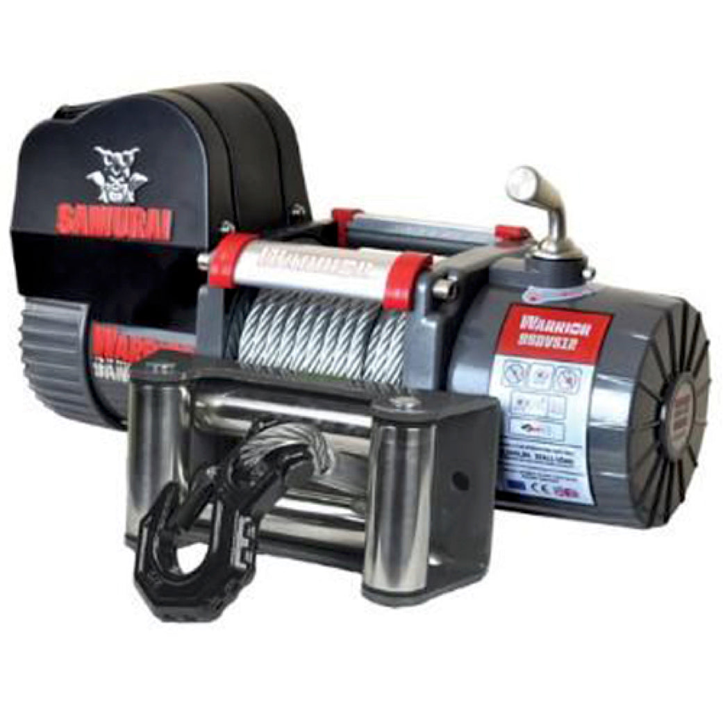 Samurai 9500 (4309kg) Short Drum Winch with Steel Cable 12v
