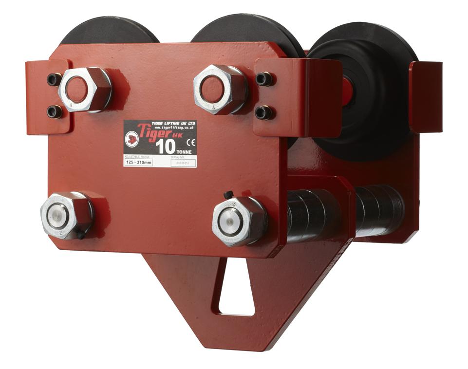 TIGER TP 10.0t PLAIN - PUSH TROLLEY WITH TWIN BAR from RiggingUK