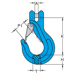 YOKE Grade 100 Clevis Sling Latch Hook