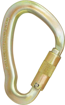  ISC Big Dan Screwgate Steel Karabiner - MBS 50kN - Zinc Plated