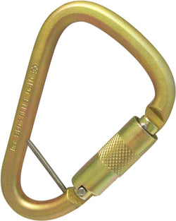 ISC Klettersteig Keylock Supersafe (3-way) Steel Karabiner - MBS 45kN - Zinc Plated Karabiner