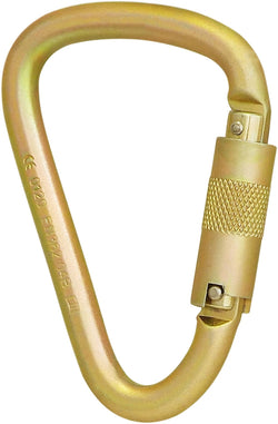  ISC Klettersteig Keylock Screwgate Karabiner - 50kN - Zinc Plated