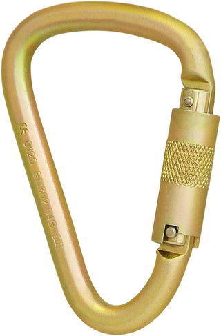  ISC Klettersteig Keylock Screwgate Karabiner - 50kN - Zinc Plated