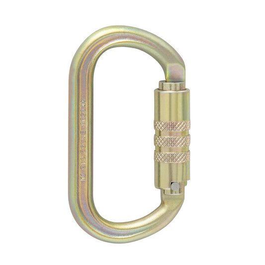 ISC Offset Oval Keylock Screwgate Steel Karabiner