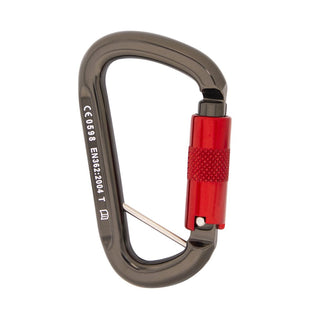 ISC Offset D Twistlock (2-way) Karabiner - 30kN - Anodised Finish