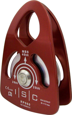  ISC Small Single Prussik Pulley - Aluminium - 40kN - Max Rope Dia 13mm