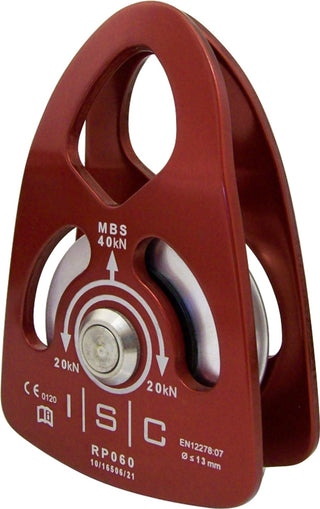  ISC Small Single Prussik Pulley - Aluminium - 40kN - Max Rope Dia 13mm