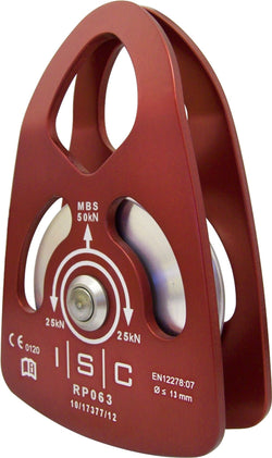  ISC Medium Single Prussik Pulley - Aluminium - 50kN - Max Rope Dia 13mm