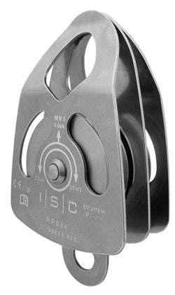  ISC Medium Double Prussik Pulley - Stainless Steel - 50kN - Max Rope Dia 13mm