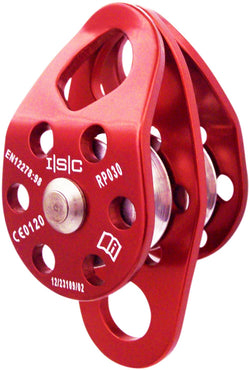  ISC Small Double Eiger Pulley with Becket - 36kN - Max Rope Dia 13mm
