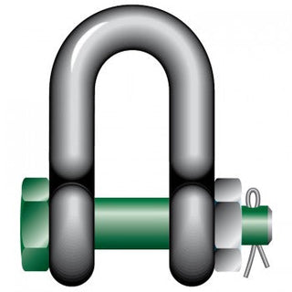  Green Pin Grade 6 Standard DEE Shackles with Bolt and Safety Nut