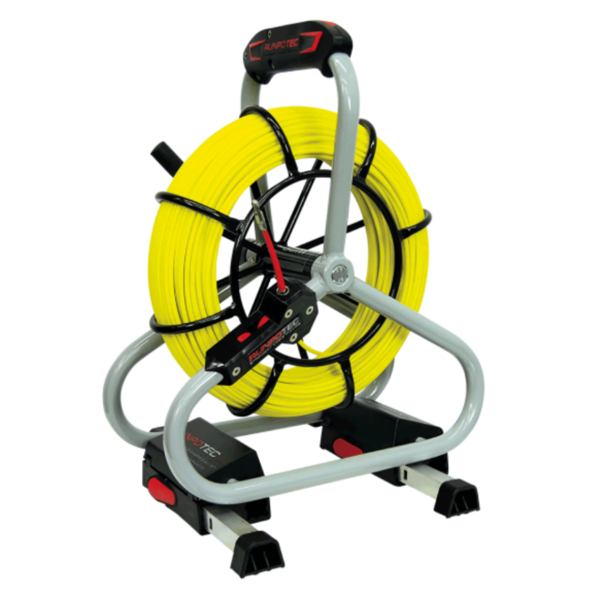 RUNPOTEC Profi Set 4.5mm x 80m Yellow Fiberglass Rod with Steel Cage