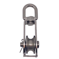  Stainless Steel Single Pulley Block with Swivel Eye