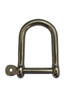  Stainless Steel AISI 316 Captive Pin Wide Jaw Dee Shackle