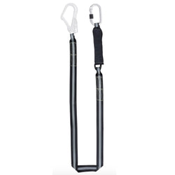  1m or 1.5m or 2m Flame Resistant Shock Absorbing Single Webbing Lanyard with Scaff Hook