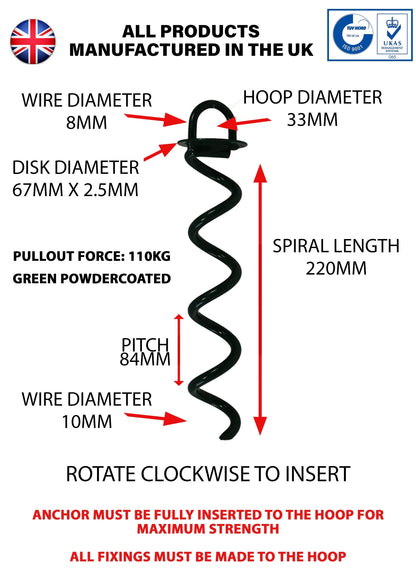 250mm Ground Anchor Specification