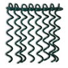 8 of 400mm Green Powder coated Ground anchor by RiggFix 325kg Holding Power