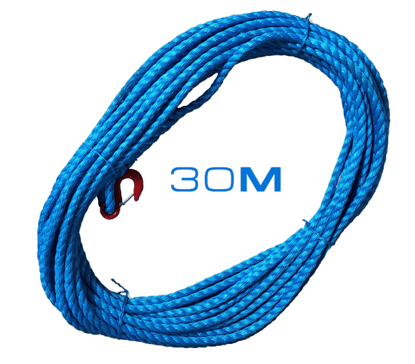 Securpulley 18mm Diameter Polypropylene Rope - 30m with Hook – RiggingEU