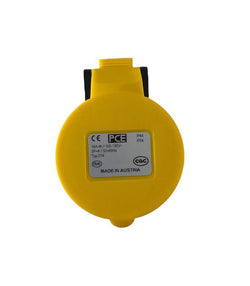 PCE - 16a 110v 3p+e IP44 Black & Yellow Trailing - Female Ceefrom Socket