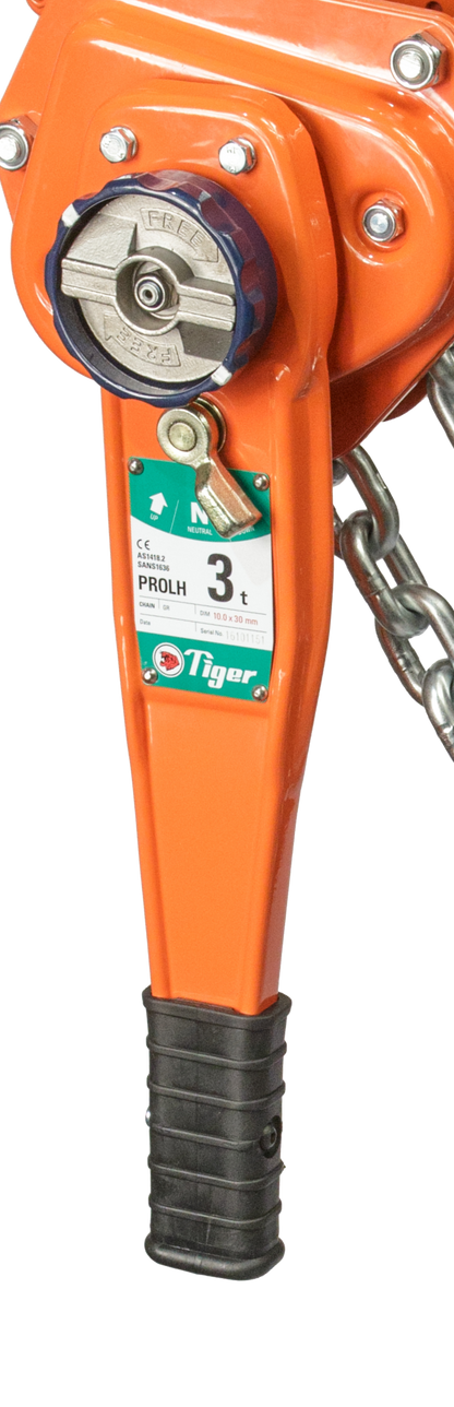 TIGER PROFESSIONAL LEVER HOIST TYPE PROLH, 15.0t CAPACITY Ref: 210-16 - Hoistshop