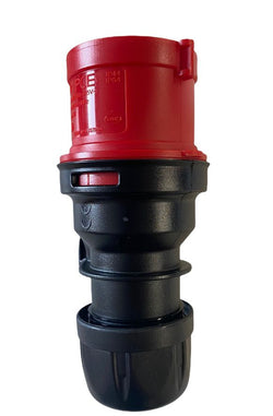 PCE - 16a 400v 3p+e IP44 Black & Red Trailing - Male Ceeform Plug