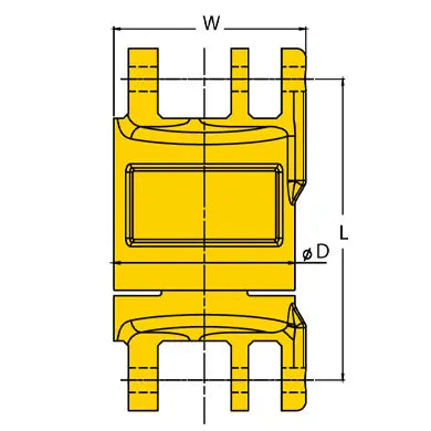 YOKE G80 Insulated Blank Swivel Dimensions