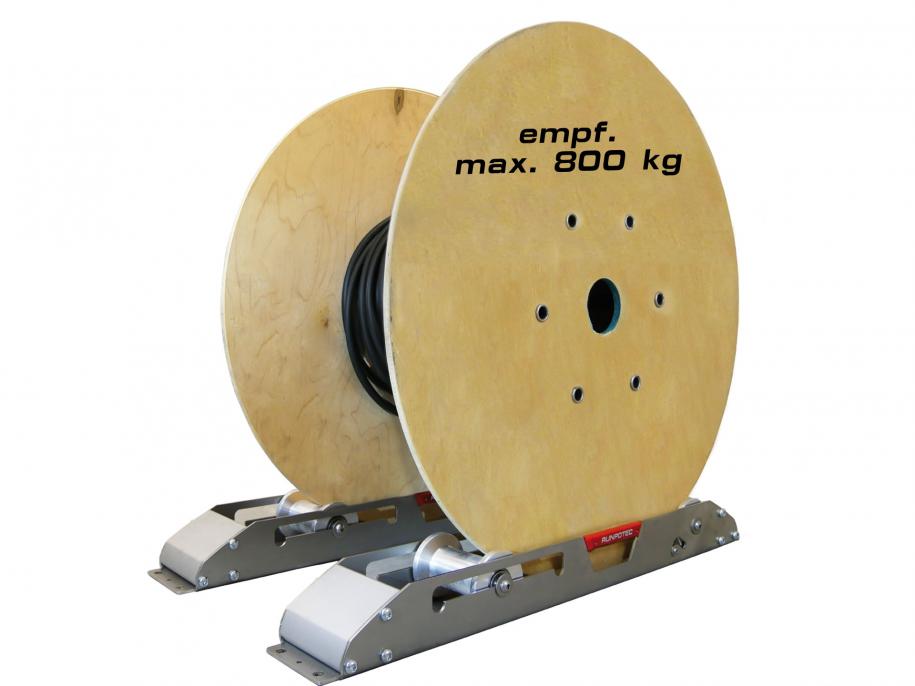 ROLL-OFF RAILS AS 900 2 PIECE CABLE DRUM ROTATORS (Max Cap 1700kg)