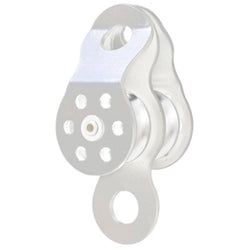  Double Attachment Pulley with Moveable Flange - to suit 9-12mm Kernmantle Rope - 25kN