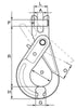 KITO - Grade 8 Clevis Self Locking Hook (103 Series) to BS-EN 1677-3