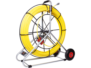  RUNPOTEC - FIBERGLASS ROD Ø 11 MM WITH STEEL CAGE INCL. NEW DOUBLE-OUTLET SYSTEM 300m