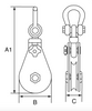 GT Viper Wire Rope Snatch Block Shackle Head Dimensions