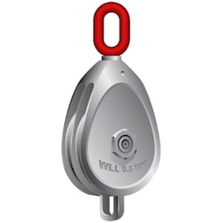  Galvanised Malleable Iron Block Red Swivel Oval Eye