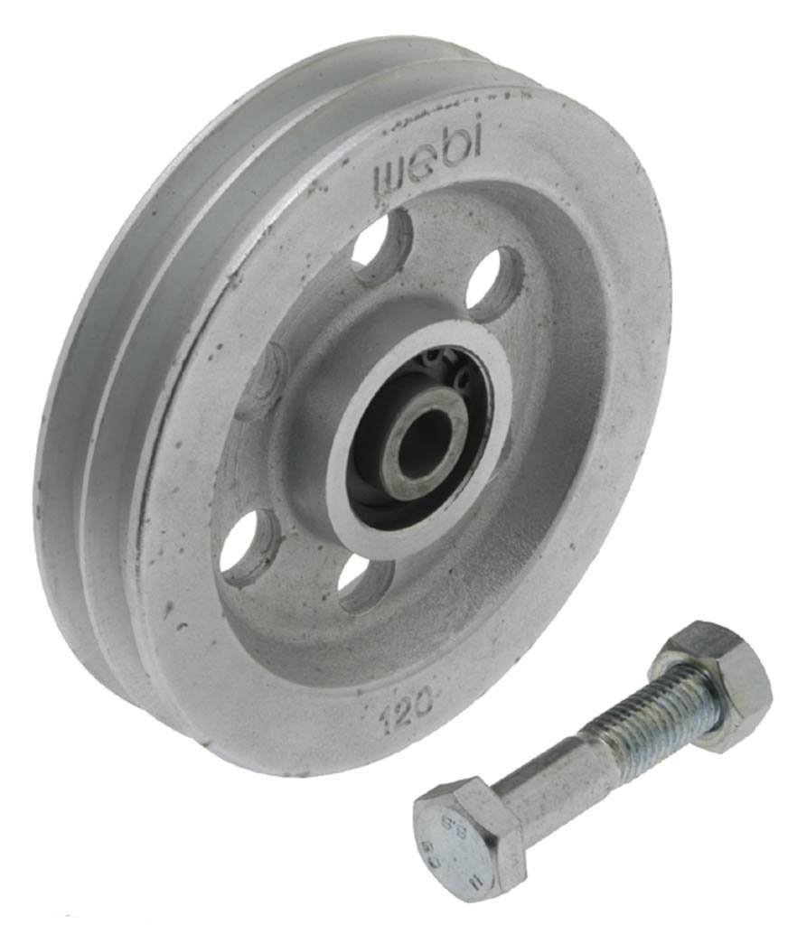 Galvanised Cast Iron Double Groove Pulley Type ETT-74D : 300-500kg 