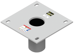  Xtirpa 102mm Flush Floor Adaptor, 304 Stainless Steel