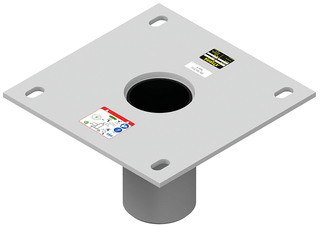  Xtirpa 102mm Flush Floor Adaptor, 304 Stainless Steel