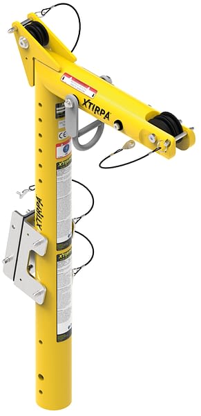  Xtirpa 76mm Davit Arm with Built In Mast, 914mm Height x 381mm Reach