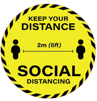  Keep your distance 2m 6ft