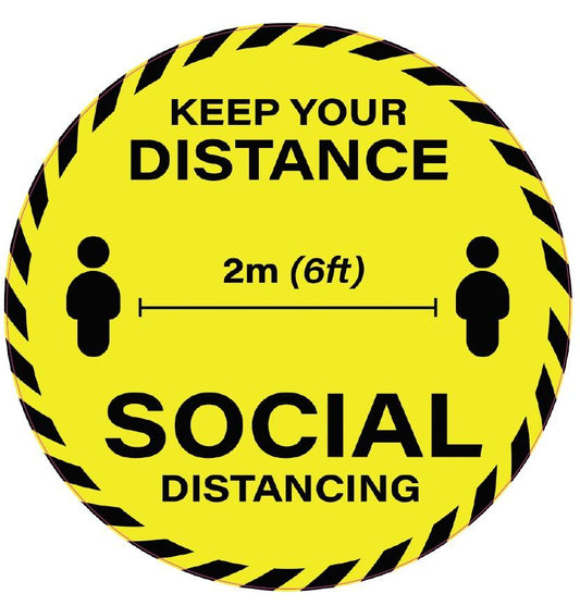 Keep your distance 2m 6ft