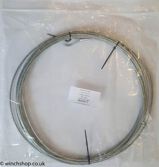 5mm 7 x 19 Galvanised Wire Rope, 10 metres long Ref: 162-4