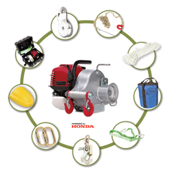  Forestry Kit 1- 700kg Portable Winch Petrol Capstan Winch