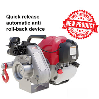  PCW4000 Petrol | 1000kg Pulling Capstan Winch with Rope Brake System