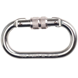  Portwest - Aluminium Twist Lock Carabiner - Connector Silver