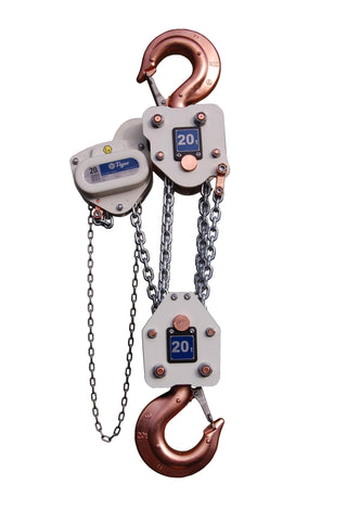  20.0t TIGER SPARK RESISTANT SS20 CHAIN BLOCK XCB, with working load limiter
