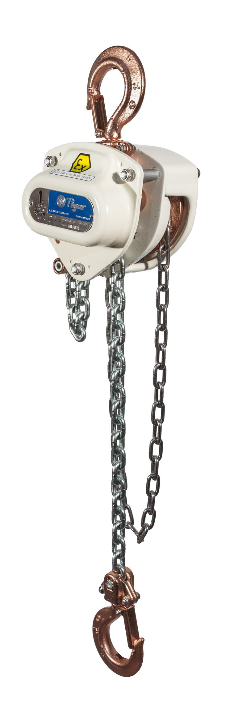 TIGER SPARK RESISTANT SS20 CHAIN BLOCK XCB, 0.5t CAPACITY Ref: 219-1 - Hoistshop