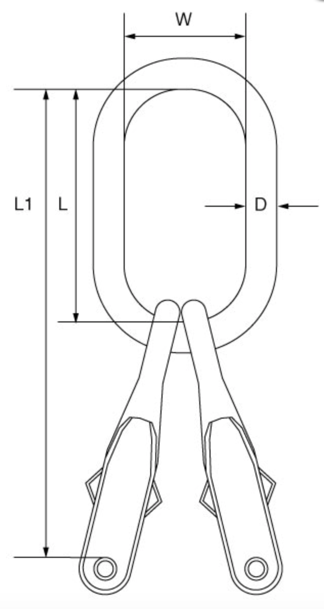 KITO - Grade 10 2 Leg Master Link  - DG2 Series to BS-EN 1677-4