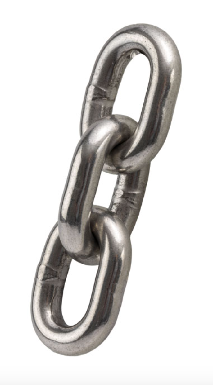 Short Link Stainless Steel Chain AISI 316L Grade 6